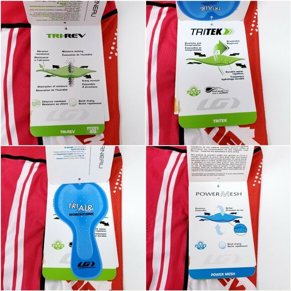 LG Louis Garneau Tritek Elite Shorts L Power Mesh Moisture Wicking New - Picture 7 of 8